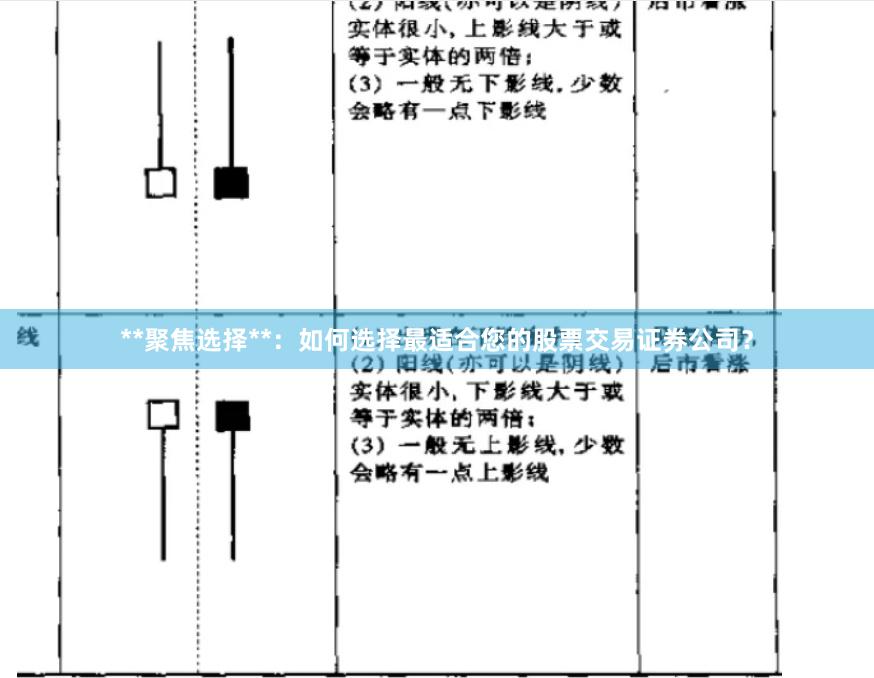 **聚焦选择**：如何选择最适合您的股票交易证券公司？